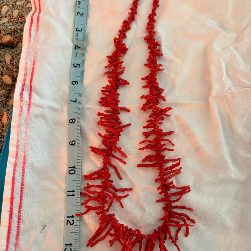 Elegant Red Coral Necklace
